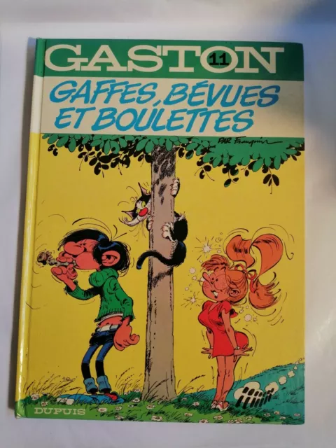 Vintage Gaston gaffes, bévues et boulettes R 11 1973 BD Franquin édition Dupuis