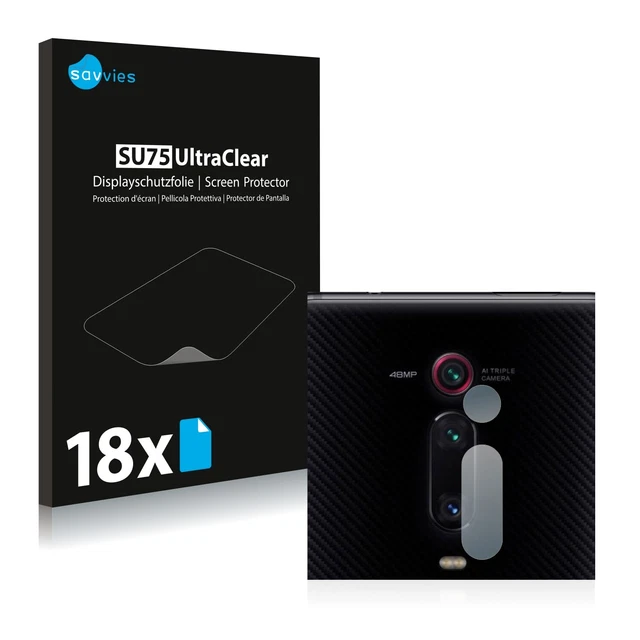 Brotect Pellicola In Vetro Ibrido Per Fotocamera Posteriore Xiaomi Poco F2 Pro (3 Pezzi) – Durezza 9H, Trasparente, Made In Germany - 3