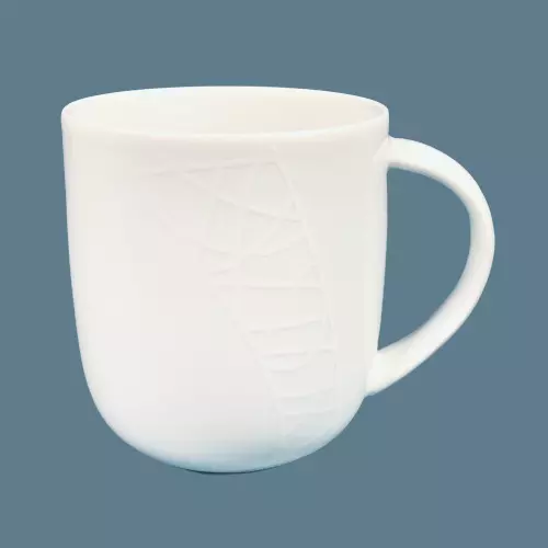 TAZZA ACCOGLIENTE JAMIE OLIVER WHITE ON WHITE 400ml COLLEZIONE QUEENS CHURCHILL 2016