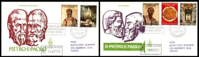 VATICANO 1967 FDC (Venetia) Santi Pietro e Paolo rac