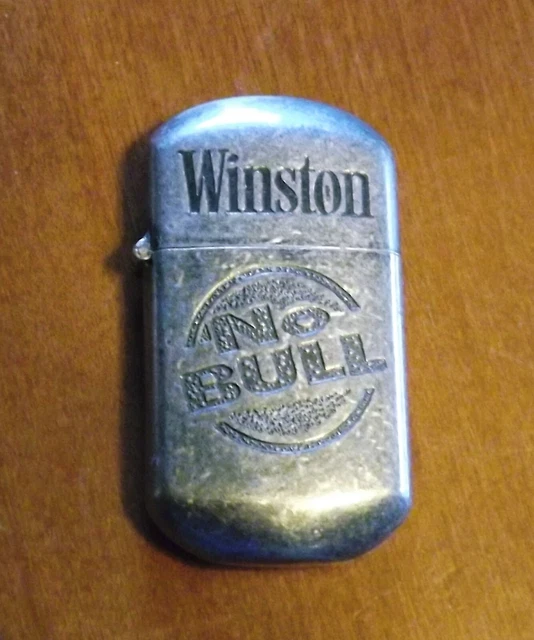 VINTAGE WINSTON 'NO BULL' Promo Windproof Lighter NOS 7.99 PicClick