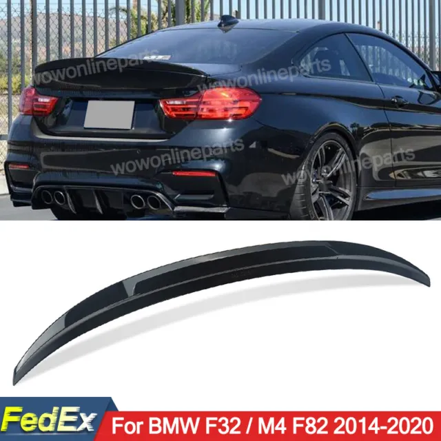 For BMW 4 Series F32 2014-20 MP Style Rear Trunk Spoiler Wing Gloss Black ABS