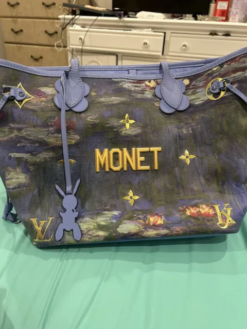 Louis Vuitton Limited Edition Coated Canvas Jeff Koons Monet Neverfull MM  Bag - Yoogi's Closet