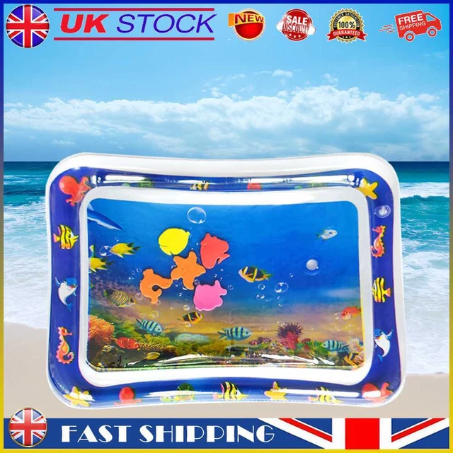 Animal Water Mat PVC Baby Water Play Mat Double Edge (Tropical Fish) #gib