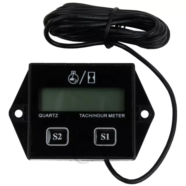 Digital Tach Hour Meter Tachometer Gauge For 2 Stroke & 4 stroke Gas Engines 2