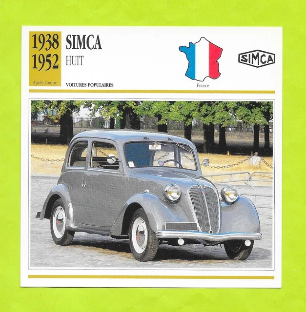 S.I.M.C.A. HUIT #43 24H DU MANS 1939 GCAM 09/30 EDITION