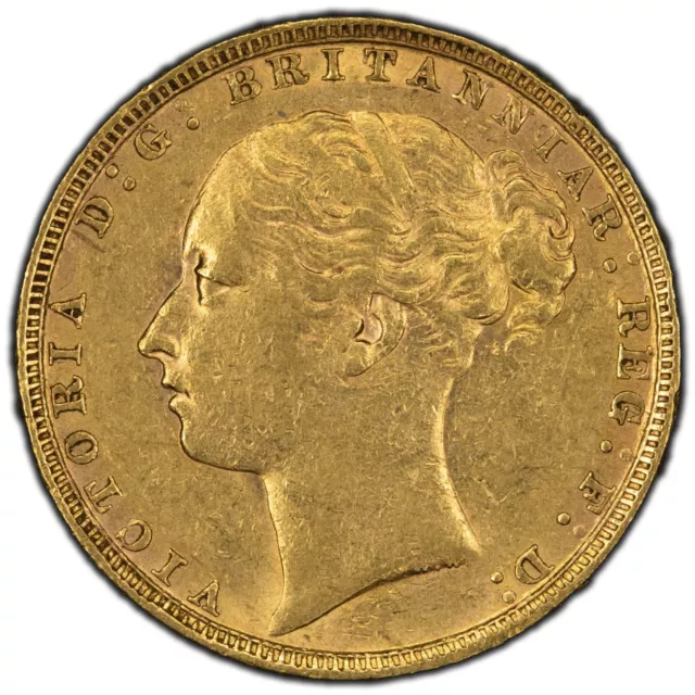 1884 Great Britain Sovereign Gold Coin