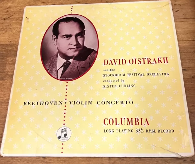 David Oistrakh-Beethoven Violin Concerto-33 CX 1194-12'' Vinyl-EX/VG+