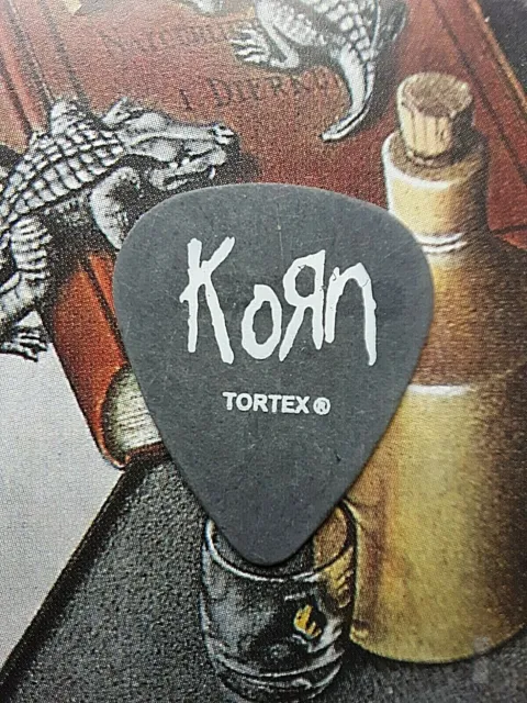 KORN 2002 Untouchables Tour black guitar pick