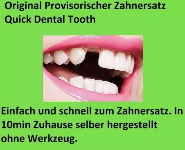 Provisorischer Zahnersatz Zahnprothese     auch für gebrochene Zähne Gebiss✅