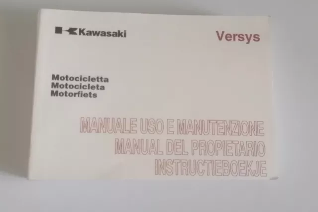 Kawasaki Versys Manuale Uso E Manutenzione KLE650A/B