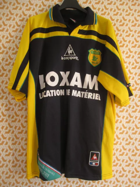 Maillot Fc Nantes 2000 Loxam #10 Nicolas Le Coq Sportif Vintage Jersey - M