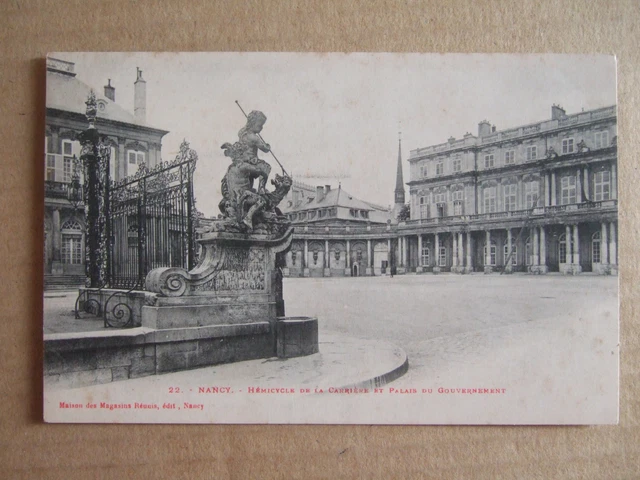 Cpa Nancy (54) Hemicycle De La Carriere Et Palais Du Gouvernement