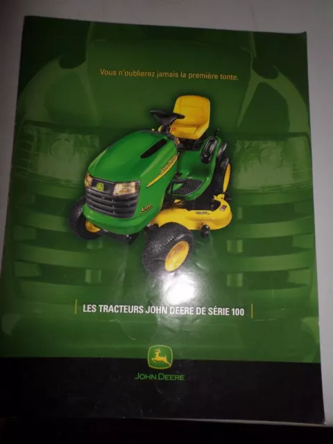 2005 JOHN DEERE Brochure de Vente Serie 100  Français Tracteurs de Jarden