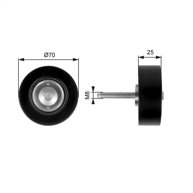 Galet Enrouleur (Courroie D'accessoire) Mazda 6 Hatchback 1.8,2.0,Mx-5 Iii 1.8