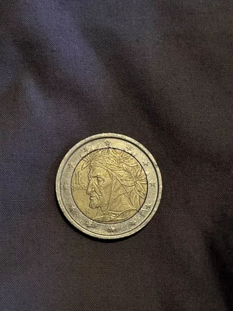 2 Euro Münze R) Italien (DanteAlighieri) 2002