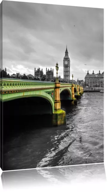 Paisaje Urbano De Londres Con Támesis Y Big Ben Foto en Lienzo Decoración Pared