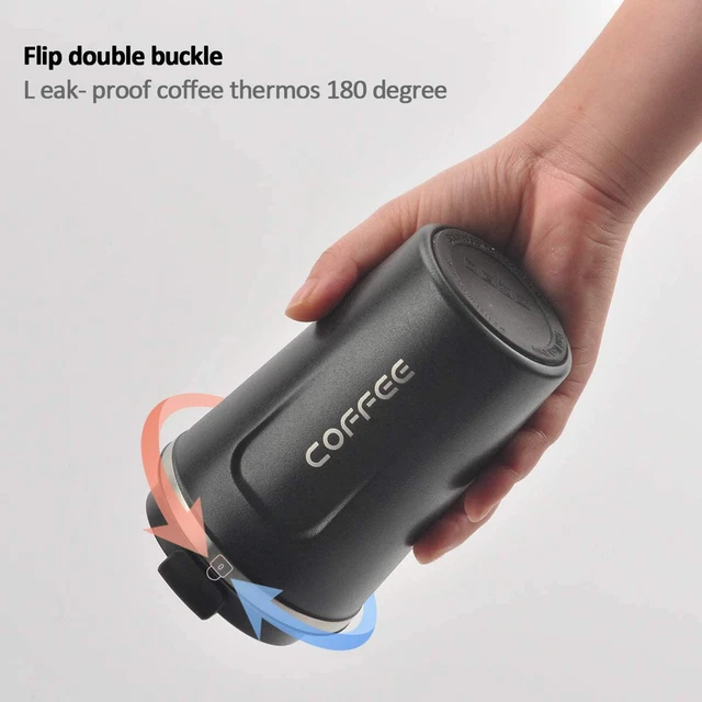 12oz Stainless Steel Vacuum Insulated Tumbler - Spill-Proof Coffee Travel Mug wi 3