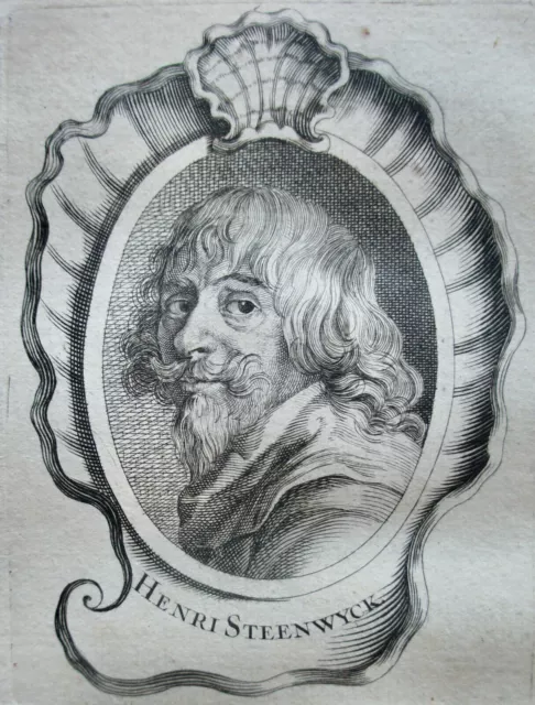 Henri Steenwyck (1603-1658) Portrait Gravure De 1745 , Peintre