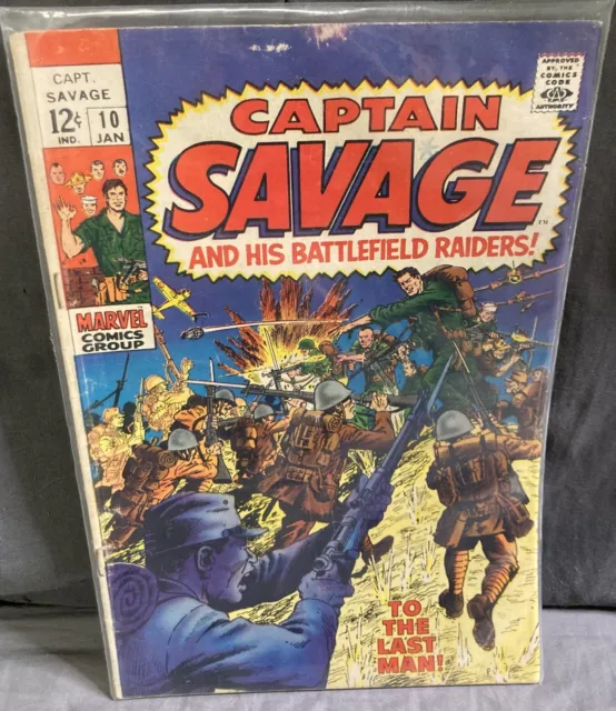 Capt. Savage And His Leatherneck Raiders # 10, Jan. 1969, Fine Plus Condition