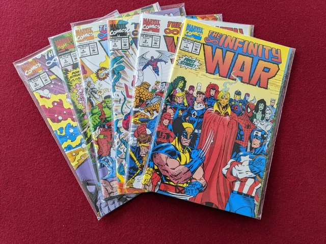 ✨ INFINITY WAR 1992 #1-6 Thanos Starlin Lim NM/NM+  Marvel Comics