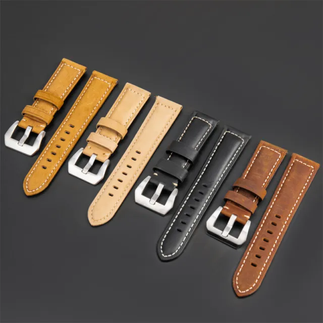 Men Women Piece Genuine Leather Watch Strap Band20 22 24 26MM Replacement Band