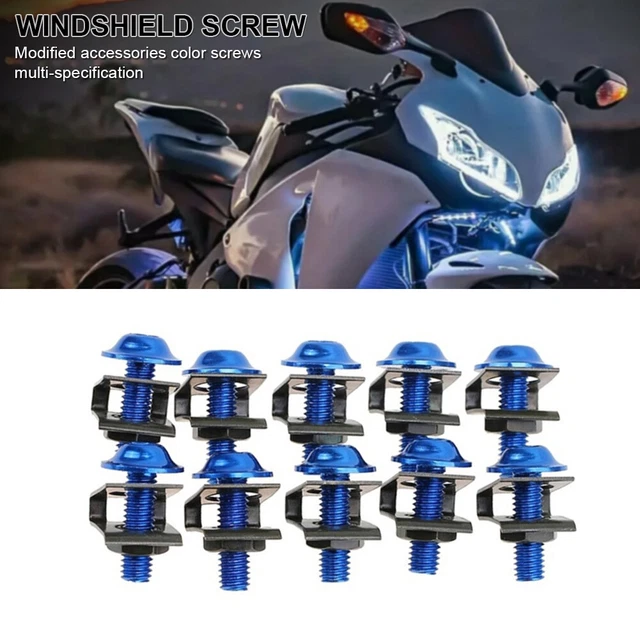 M6 CNC Sportbike Fairing Body Bolt Kit Screw Spire Speed Fastener Clip Nut Set
