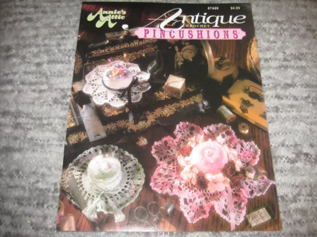 Annie's Attic Crochet Pattern 87A99 Antique Pin Cushions