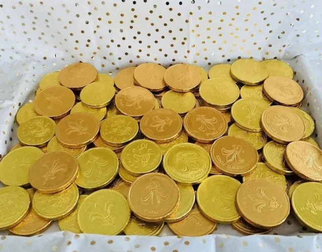 Gold Coins Milk Chocolate Money Retro Sweets Pick n Mix Party Bags Wedding Favor