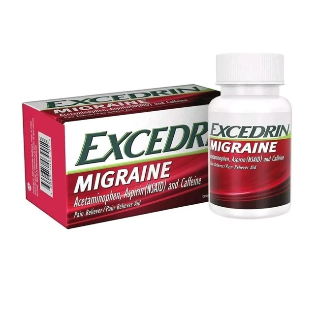 EXCEDRIN MIGRAINE MEDICINE Caplets for Migraine Headache Relief, 24