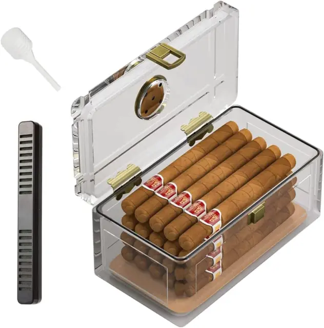 BALD EAGLE HANDMADE Cigar Humidor Cedar Cigar Desktop Box with ...