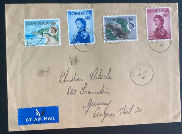 1967 Dominica Airmail  Cover To Germany