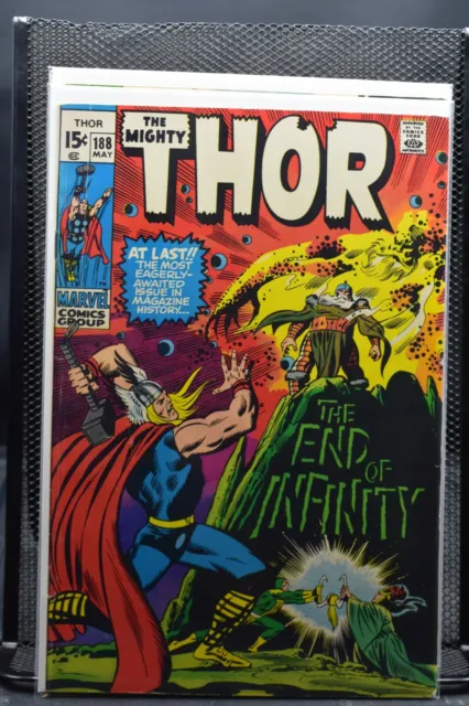 The Mighty Thor #188 Marvel Comics 1971 Origin of Infinity Hela Stan Lee 6.5