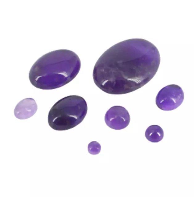 AMETHYST CABOCHON - loose natural purple gemstone - wholesale jewellery making
