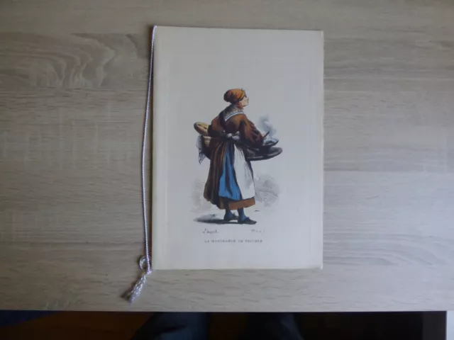 AIR FRANCE MENU CONCORDE DU 12 MARS 1985(la marchande de friture)