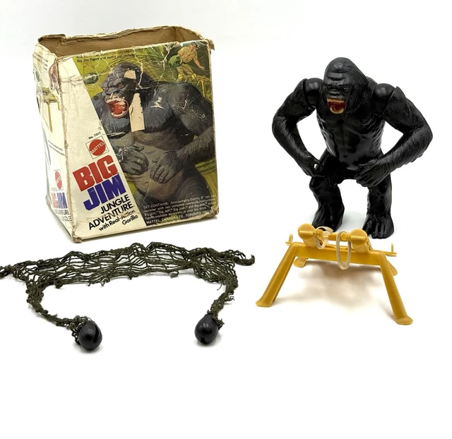 VINTAGE 1973 MATTEL Big Jim Real KING KONG Gorilla Rare Boxed