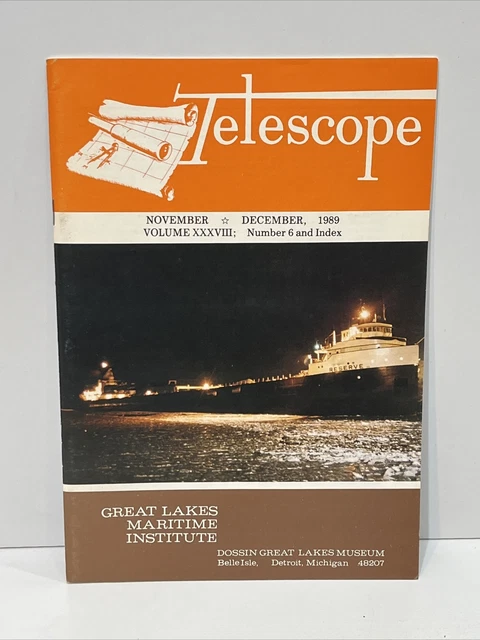 Telescope Journal Great Lakes Maritime Institute Dossin Museum 1989 Number 6