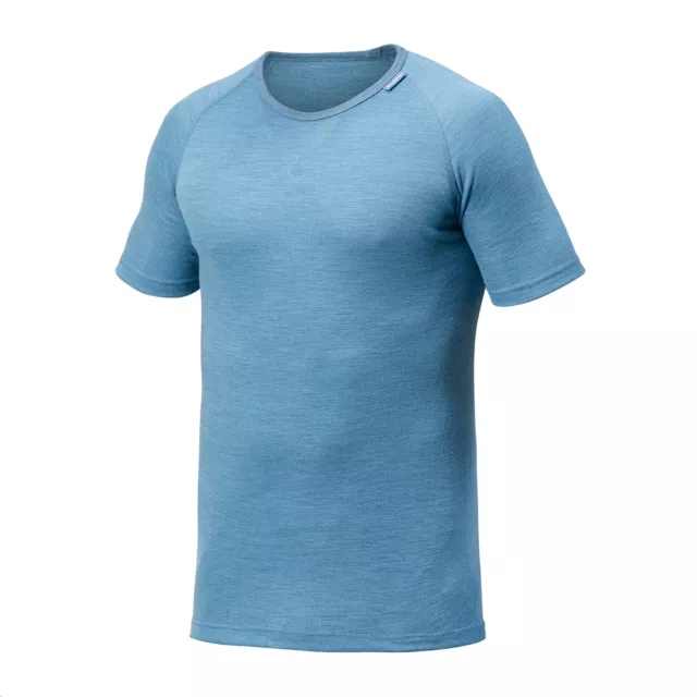 Woolpower T-Shirt Lite round Neck Shirt From Wollmischgewebe Nordic Blue