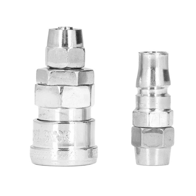 (SP+PP-20)) 5 set accoppiatore aria nichel e kit spina accoppiatore aria placcato