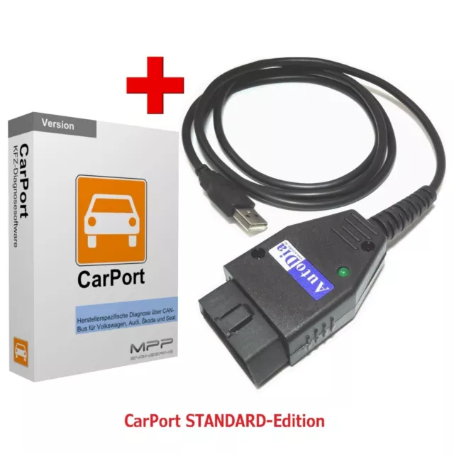 AutoDia K509 con software diagnostico CarPort standard diagnostica USB interf