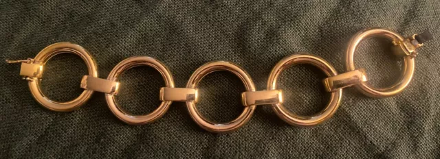 Vtg Grosse Dior Germany 1968 Gold Loop Bracelet For Repair