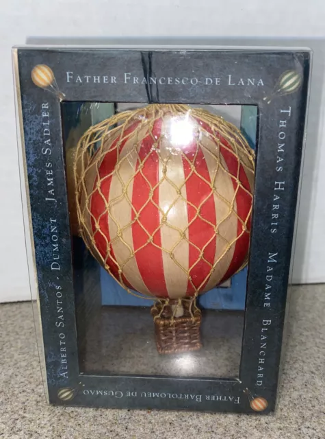 Authentic Models Floating The Skies Hot Air Balloon Orange And Ivory~NEW￼ AP160A