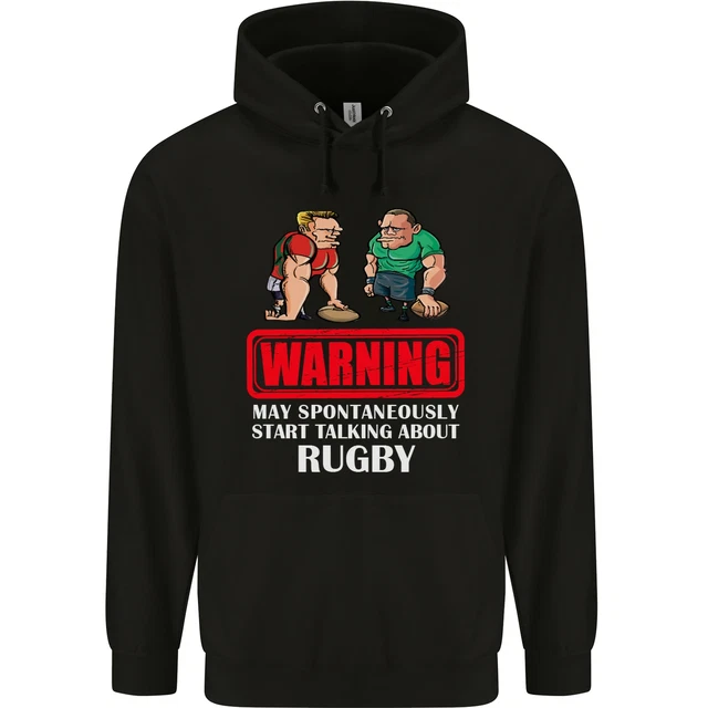 May Start Talking About Rugby Player Funny Childrens Kids Hoodie