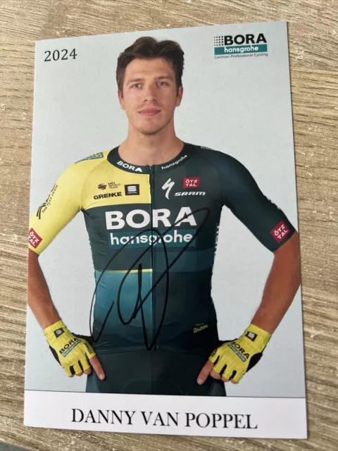 Cyclisme Cycling Wielrennen Carte Dédicacée Danny Van Poppel Team Bora 2024