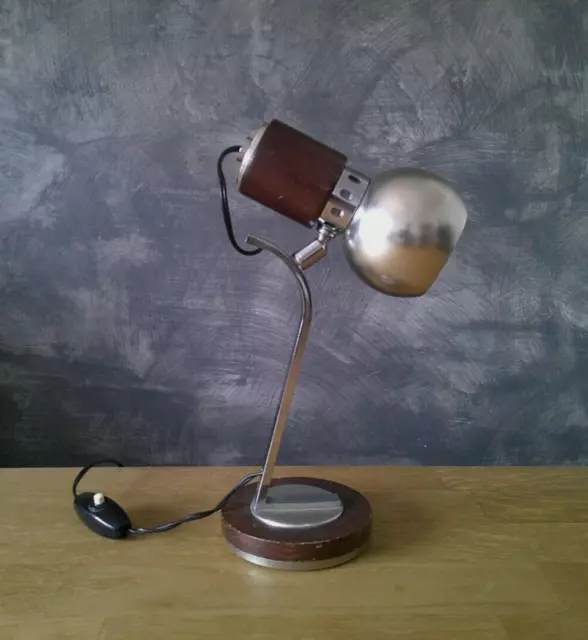 PICCOLA LAMPADA CON PARALUCE A BULBO anni 60 SMALL LAMP WITH BULB LIGHTSHADE