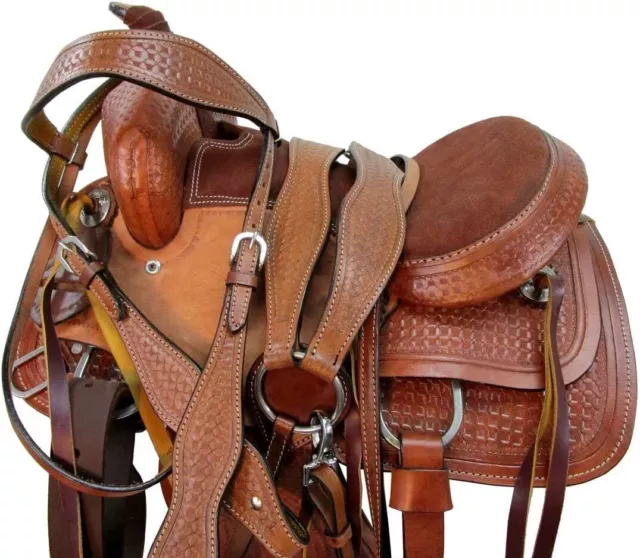 Western Horse Leather Saddle Pony Horse Saddle 8'' 10'' 12'' 13'' inches