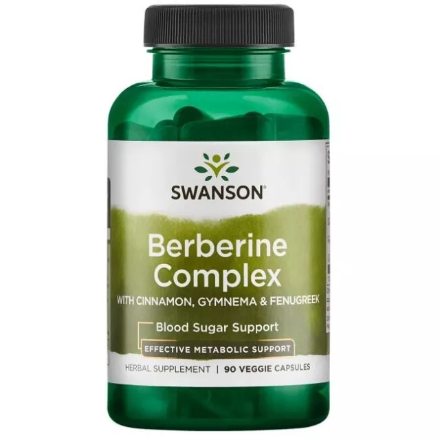 Swanson Berberine Complex with Cinnamon 90 Veggie Caps - Blood Sugar Support