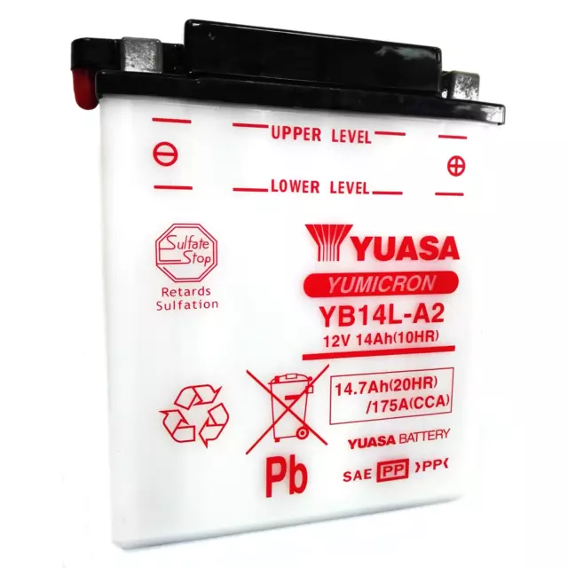 Batterie Yuasa YB14L-A2 12 V 14 Ah APRILIA PEGASO 600 1990/1996 X Moto Aprilia
