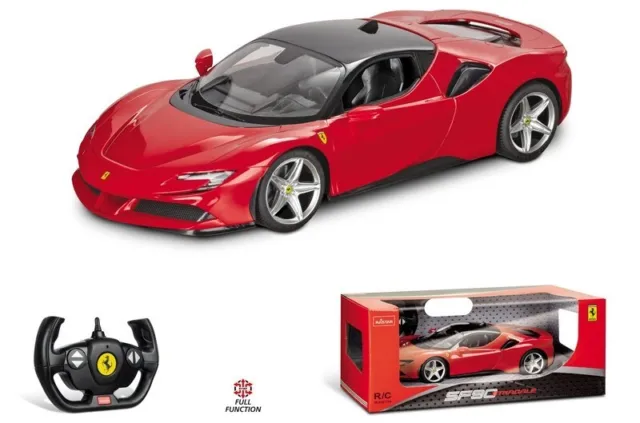 Miniature voiture Télécommandée Ferrari SF90 Routier Télécommande auto 1:14