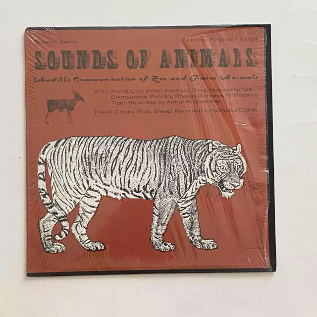 Sounds Of Animals LP Folkways FX 6124 Audible Communication Of Zoo & Farm